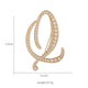 Alphabet Pearl Brooch PA3349
