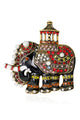 Broche de elefante con diamantes de imitación PA3367