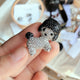 Broche de diamantes de imitación con forma de cachorro PA3424
