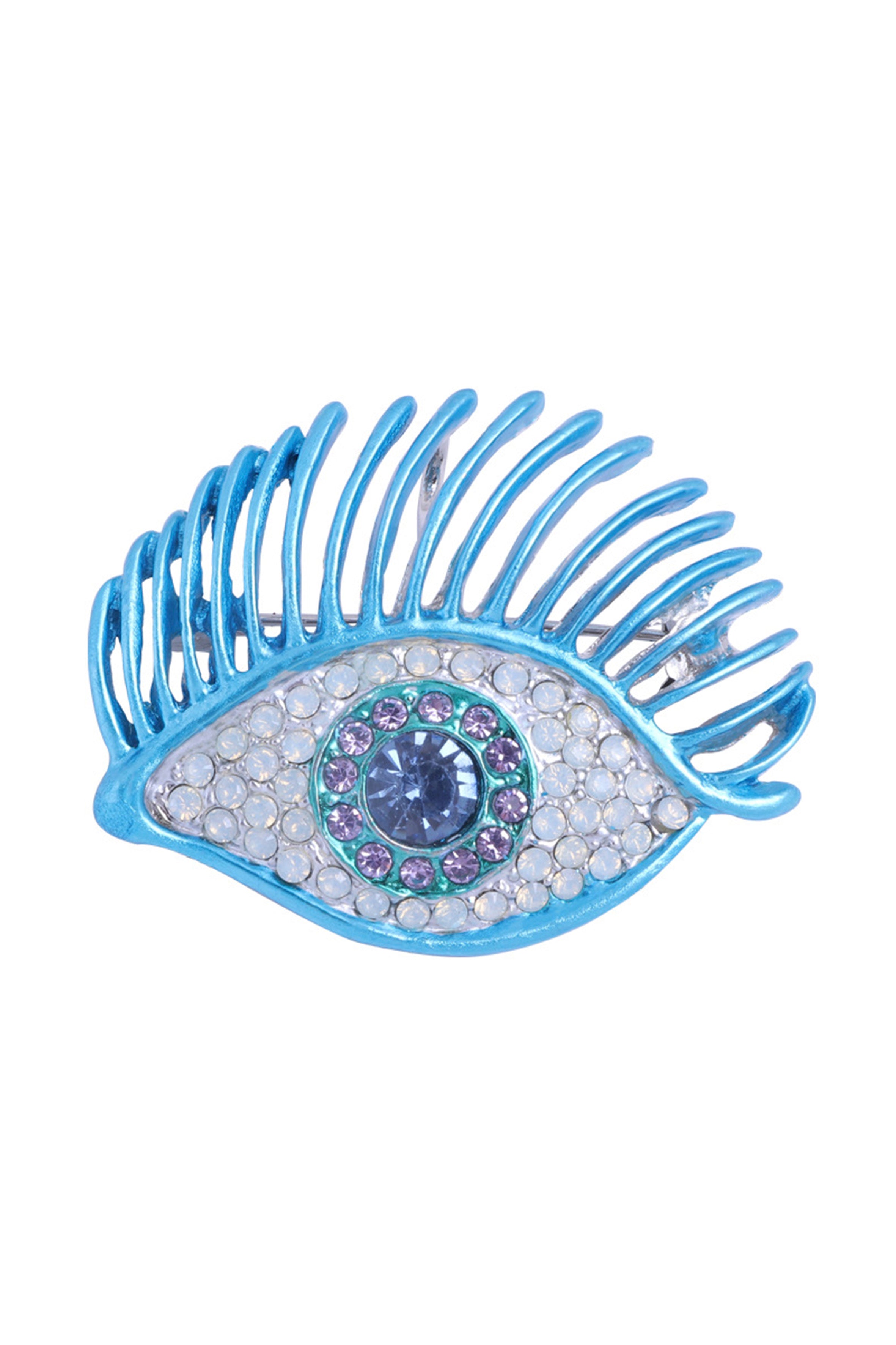 Evil Eye Rhinestone Brooch PA3557