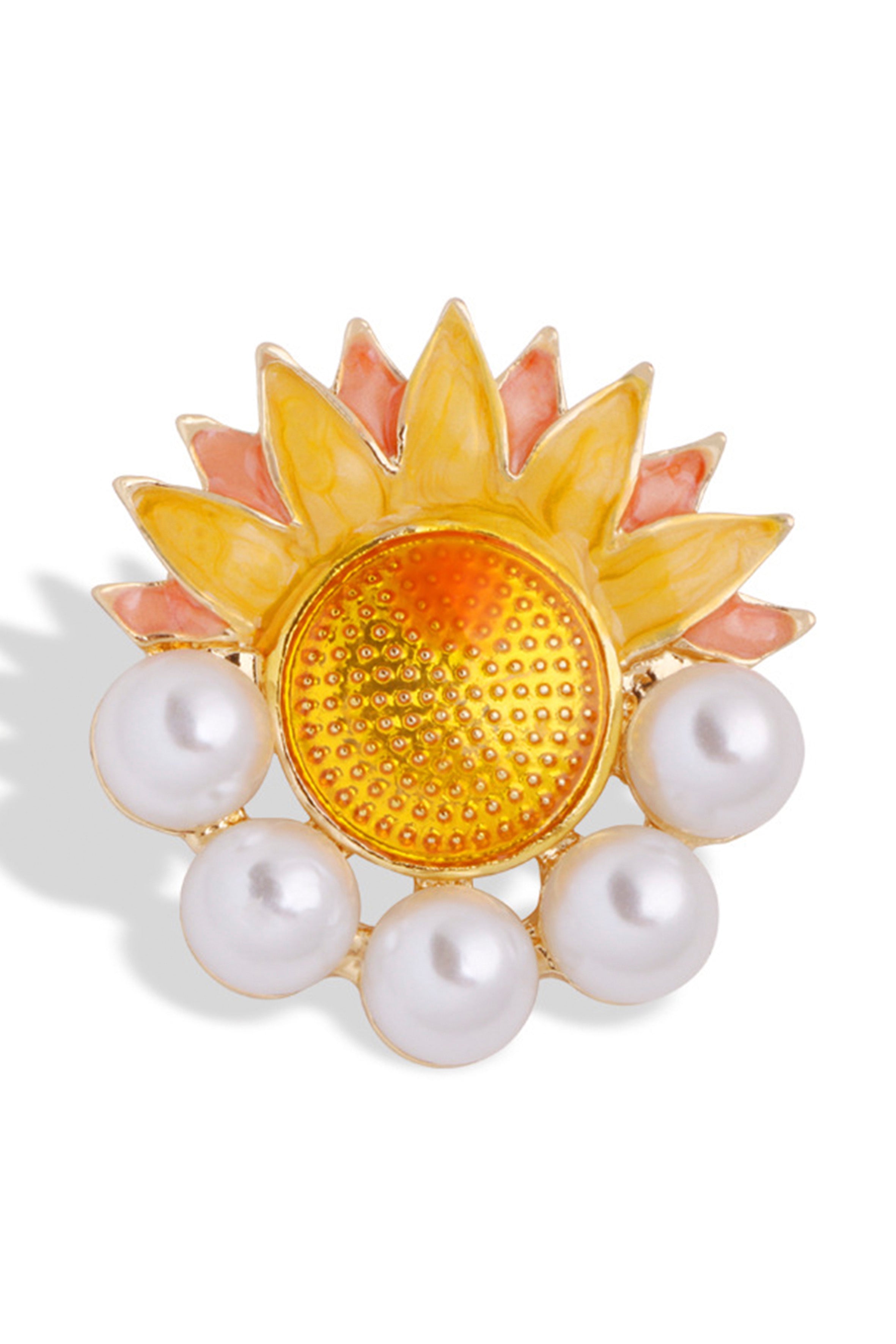 Sun Pearl Brooch PA3563