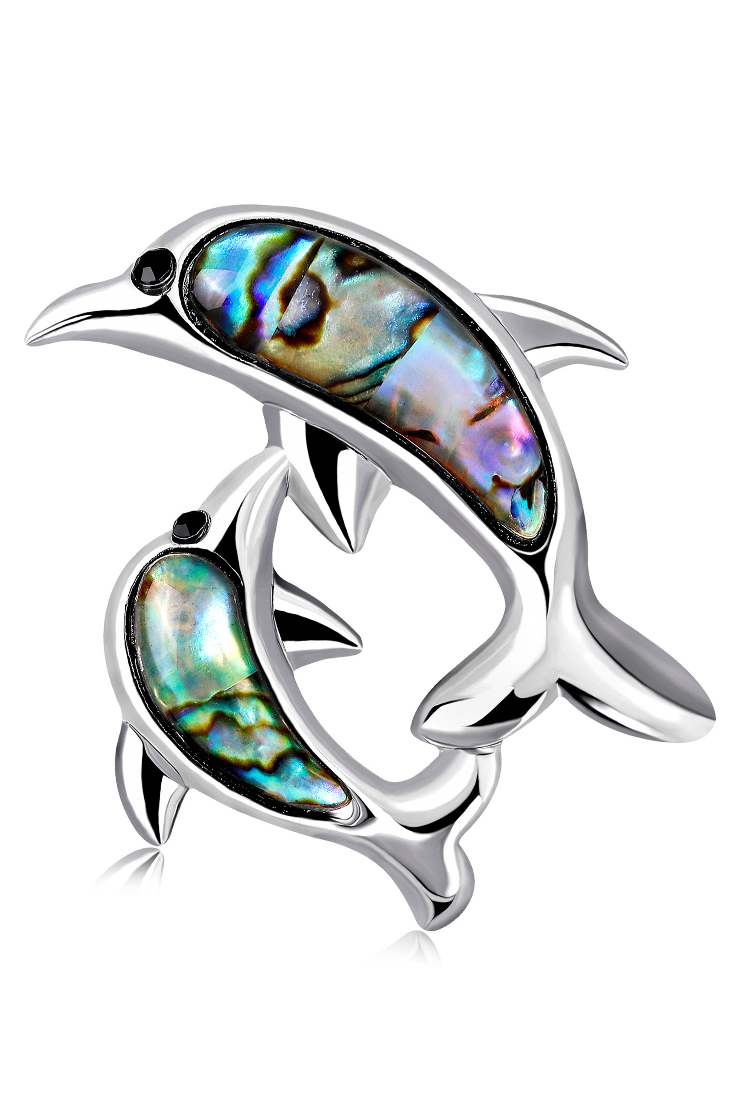 Dolphin Alloy Brooch PA3592