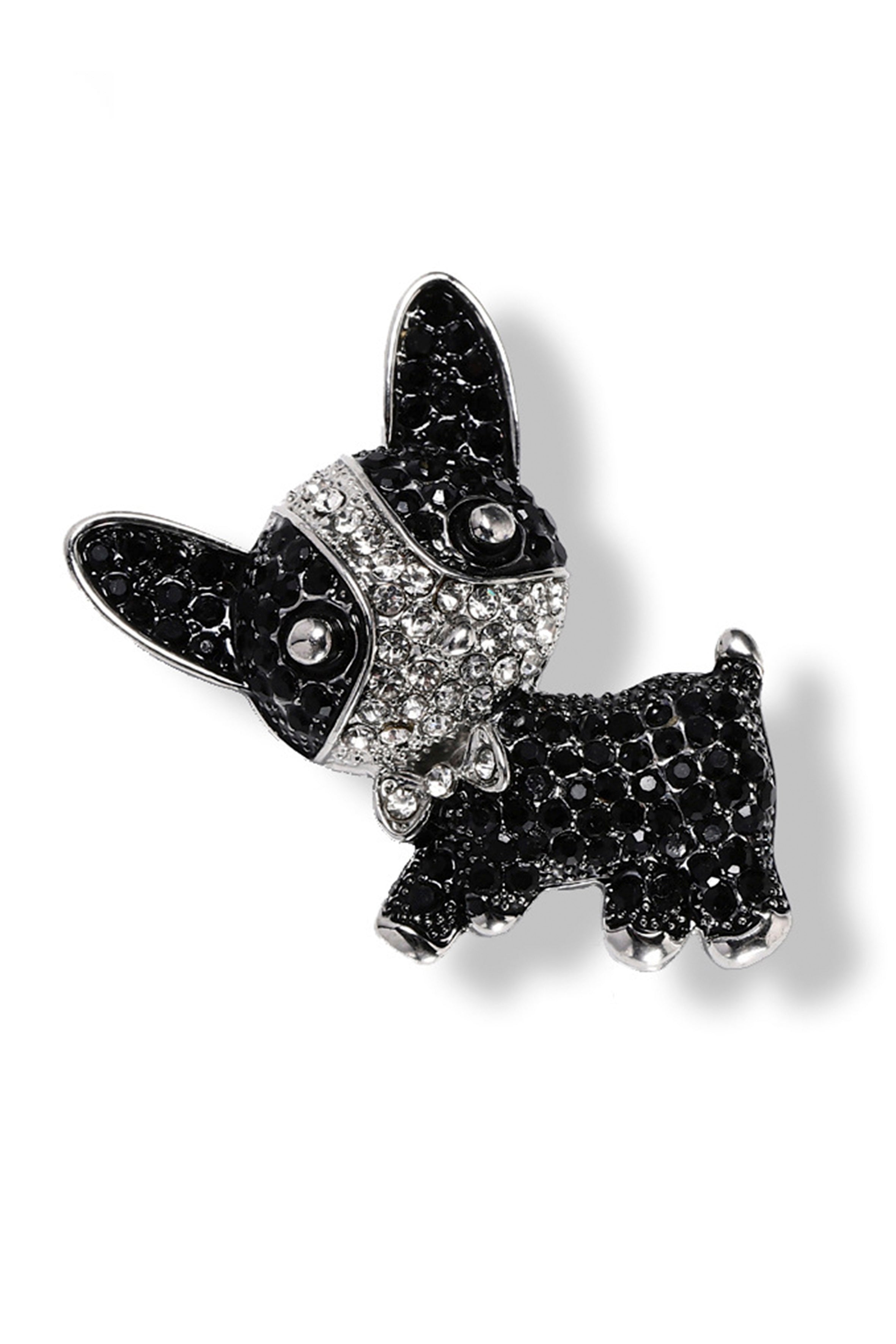 Alloy Crystal Puppy Brooch   PA3609