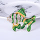 Broche de pez con diamantes de imitación PA3669