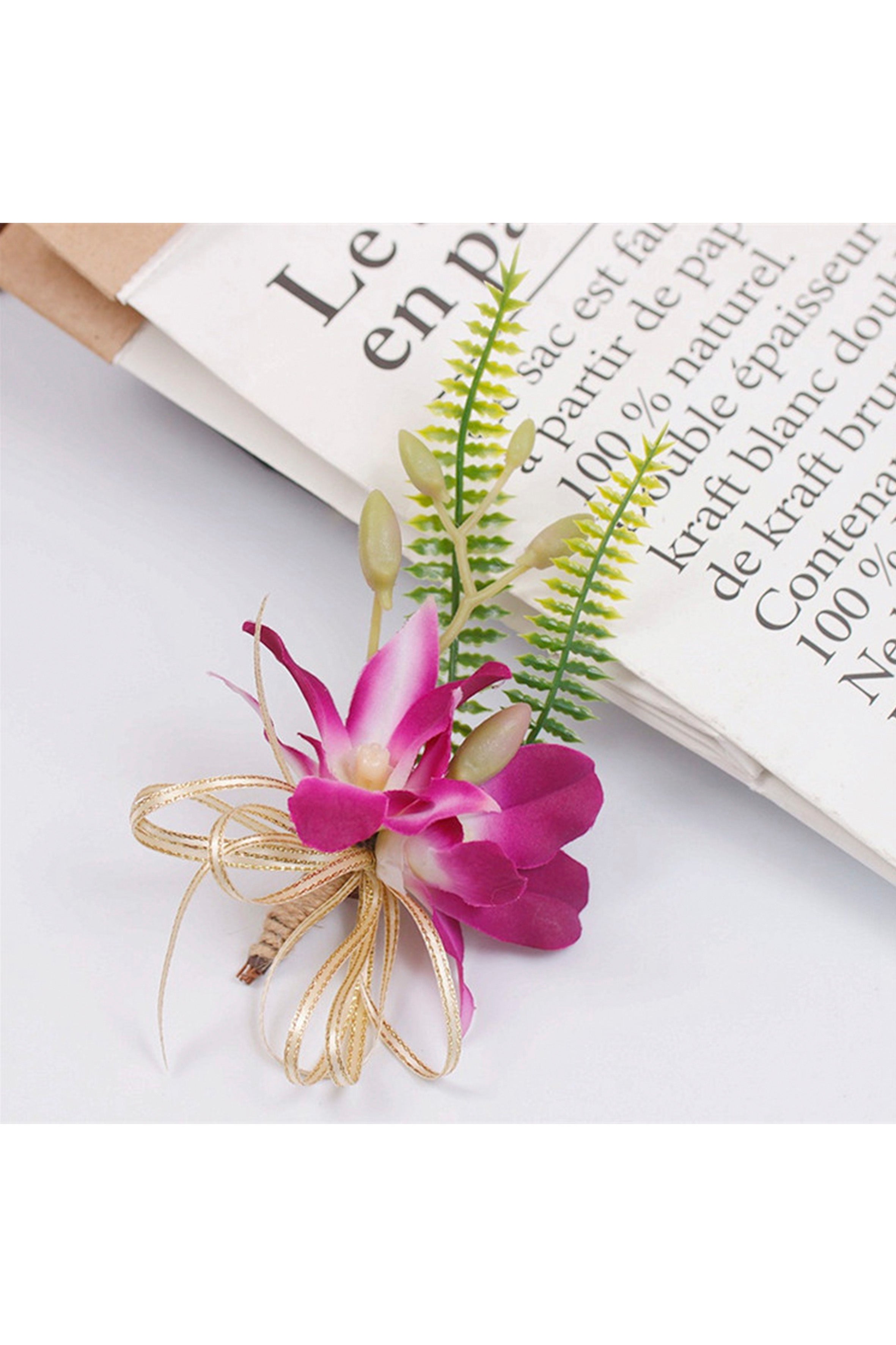 Broche de franela floral PA3712