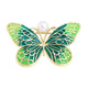 Broche de aleación con forma de mariposa y perlas PA3738