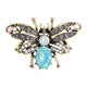Beetle Alloy Rhinestone Brooch PA3751