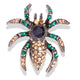 Broche de araña con diamantes de imitación PA3755