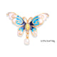 Butterfly Rhinestone Brooch PA3760