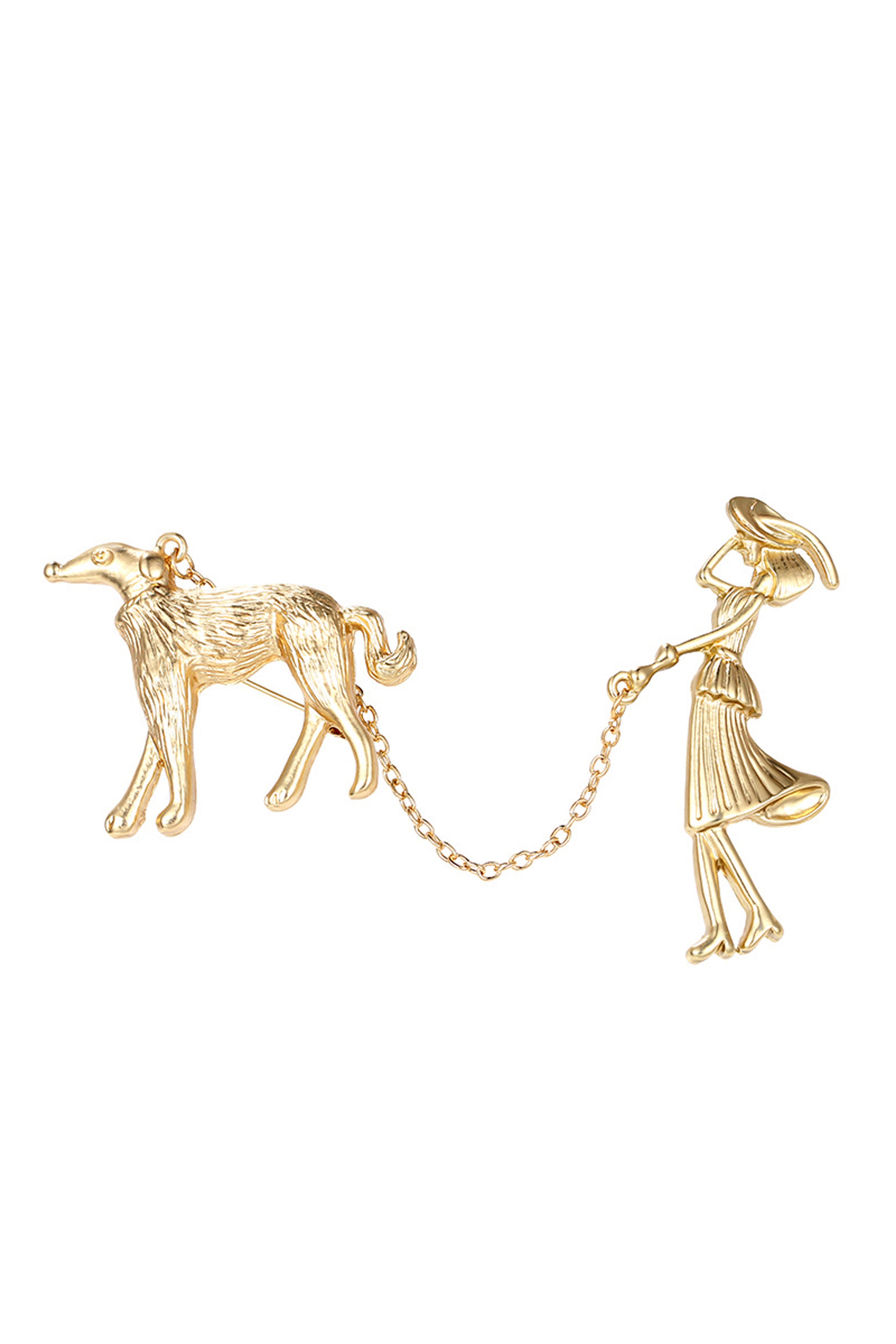 Lady Dog Alloy Brooch PA3782