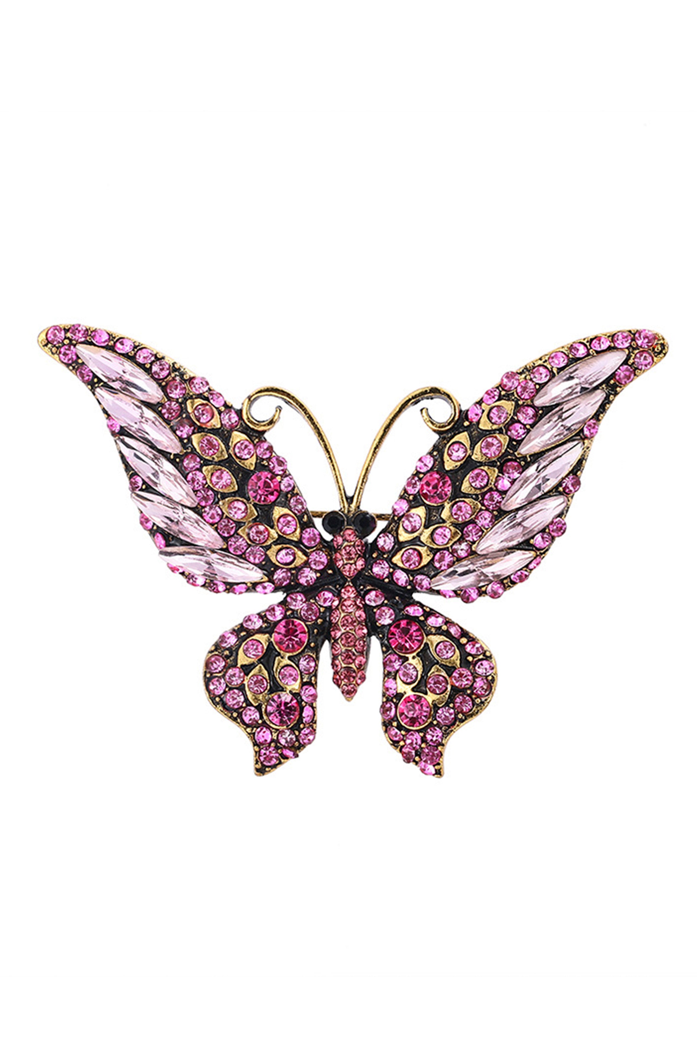 Butterfly Rhinestone Brooch APA13796 – Ole