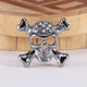 Broche de calavera con diamantes de imitación PA3868