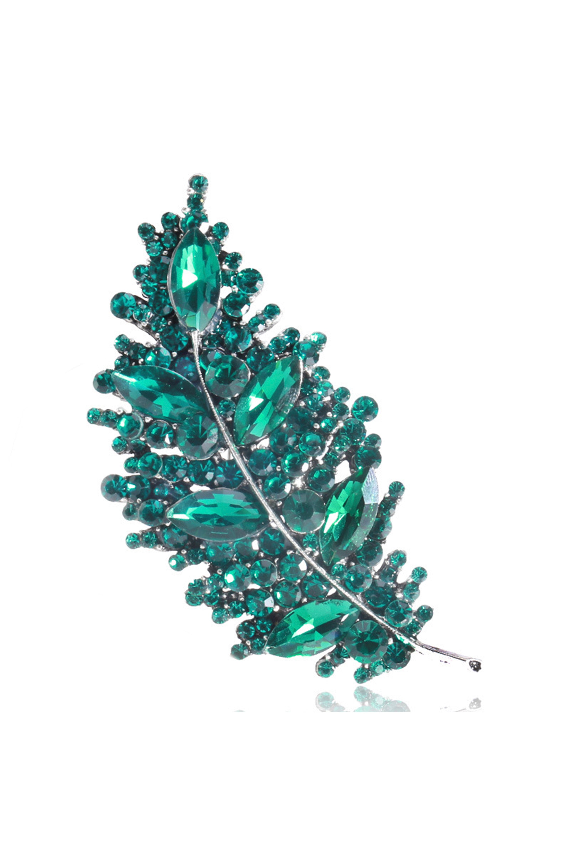 Leaf Rhinestone Pin PA4014