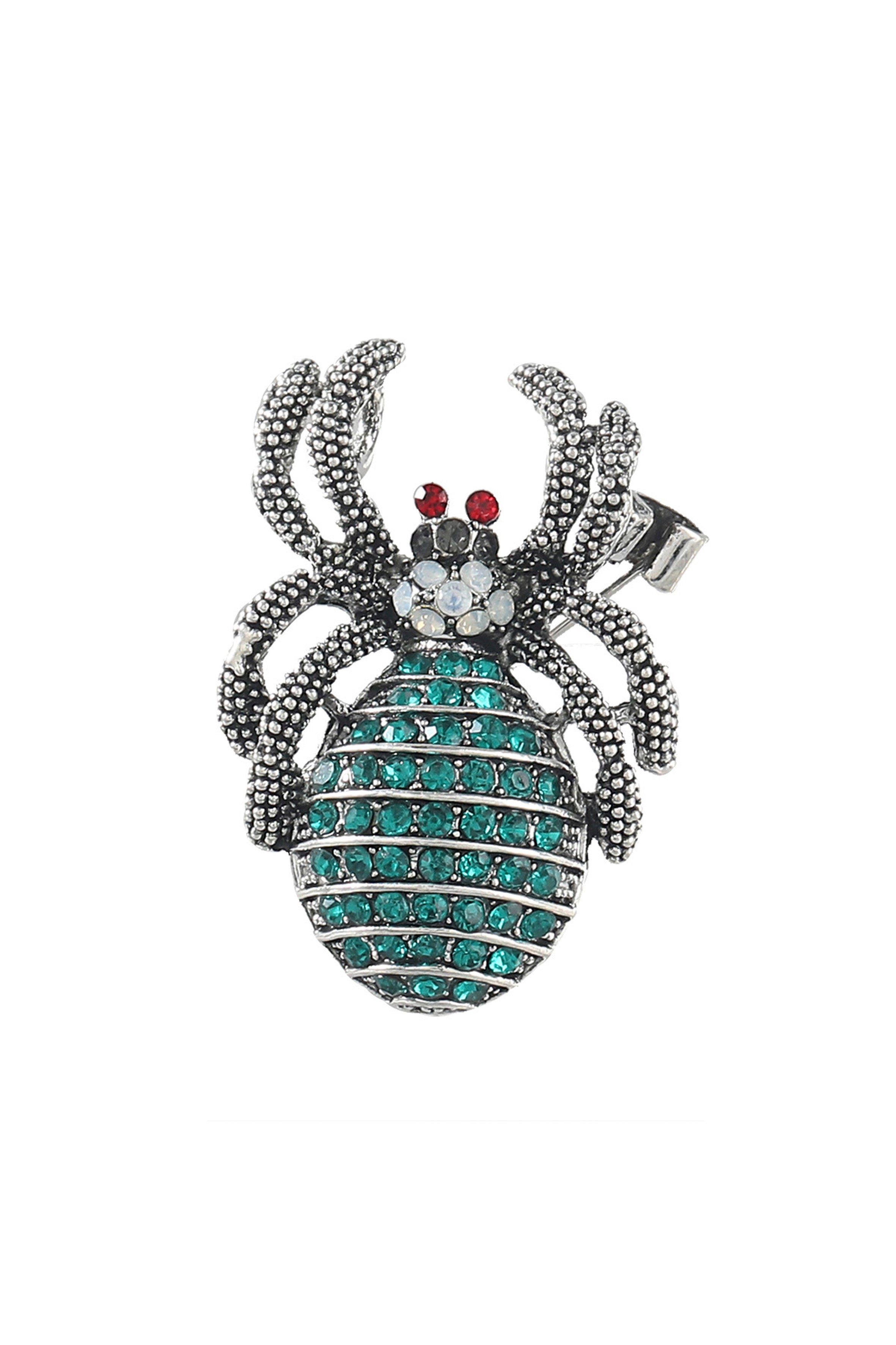 Spider Rhinestone Alloy Brooch PA4097