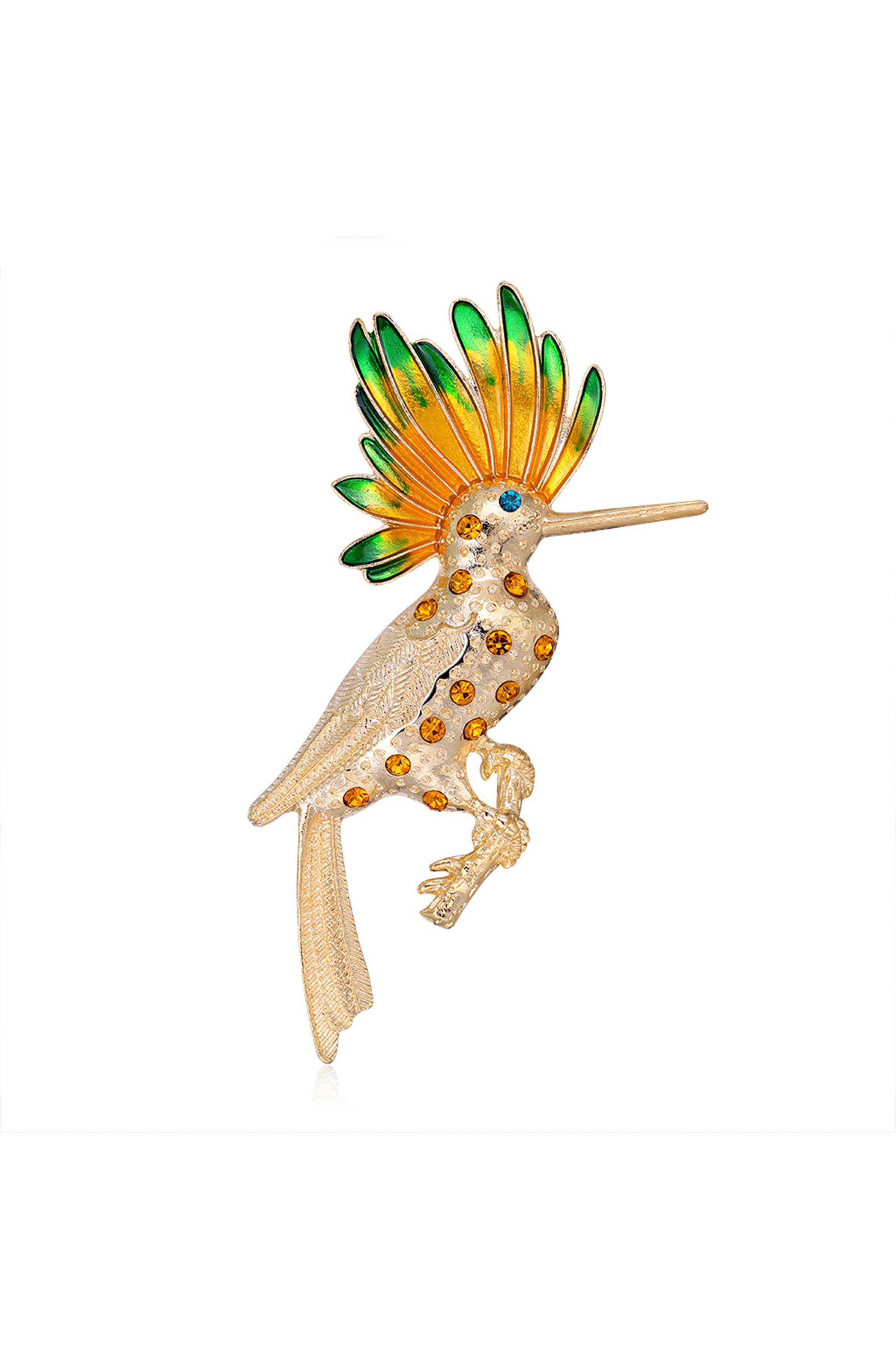 Broche de aleación con diamantes de imitación de pájaro PA4104