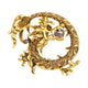 Containing Beads Dragon  Crystal Alloy Brooch PA4148