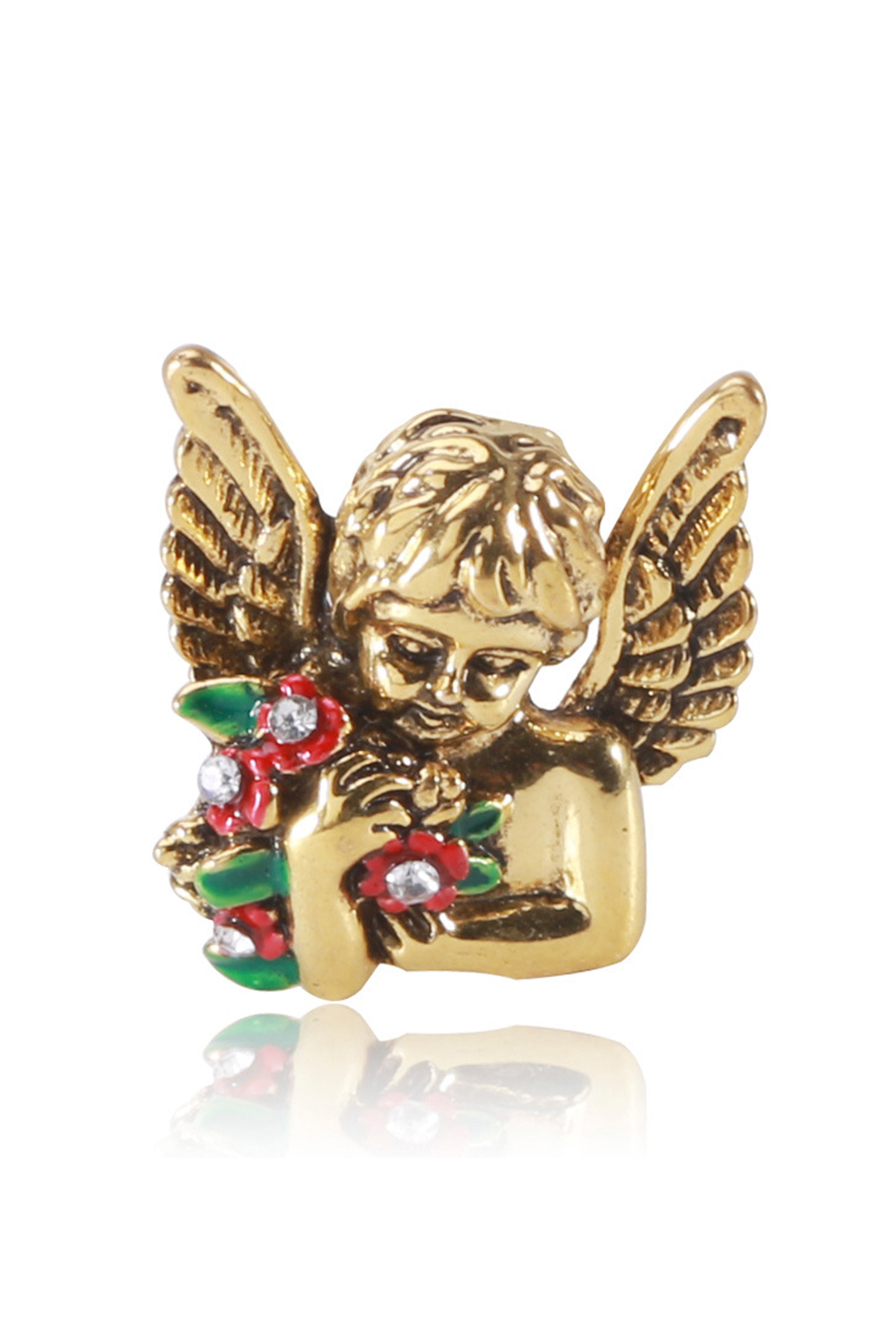 Angel Flower Rhinestone Brooch PA4199