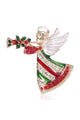 Alloy Crystal Angel Brooch PA4222