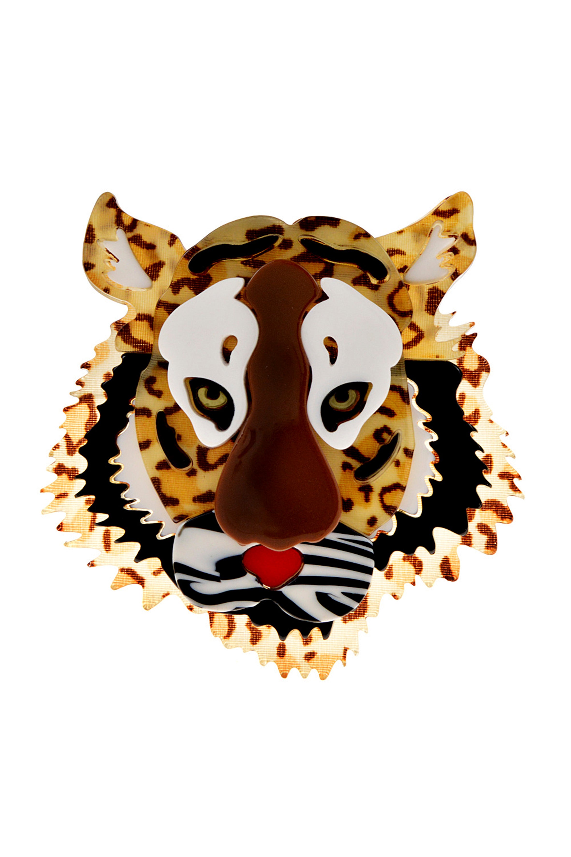 leopard Acrylic Brooch PA4256