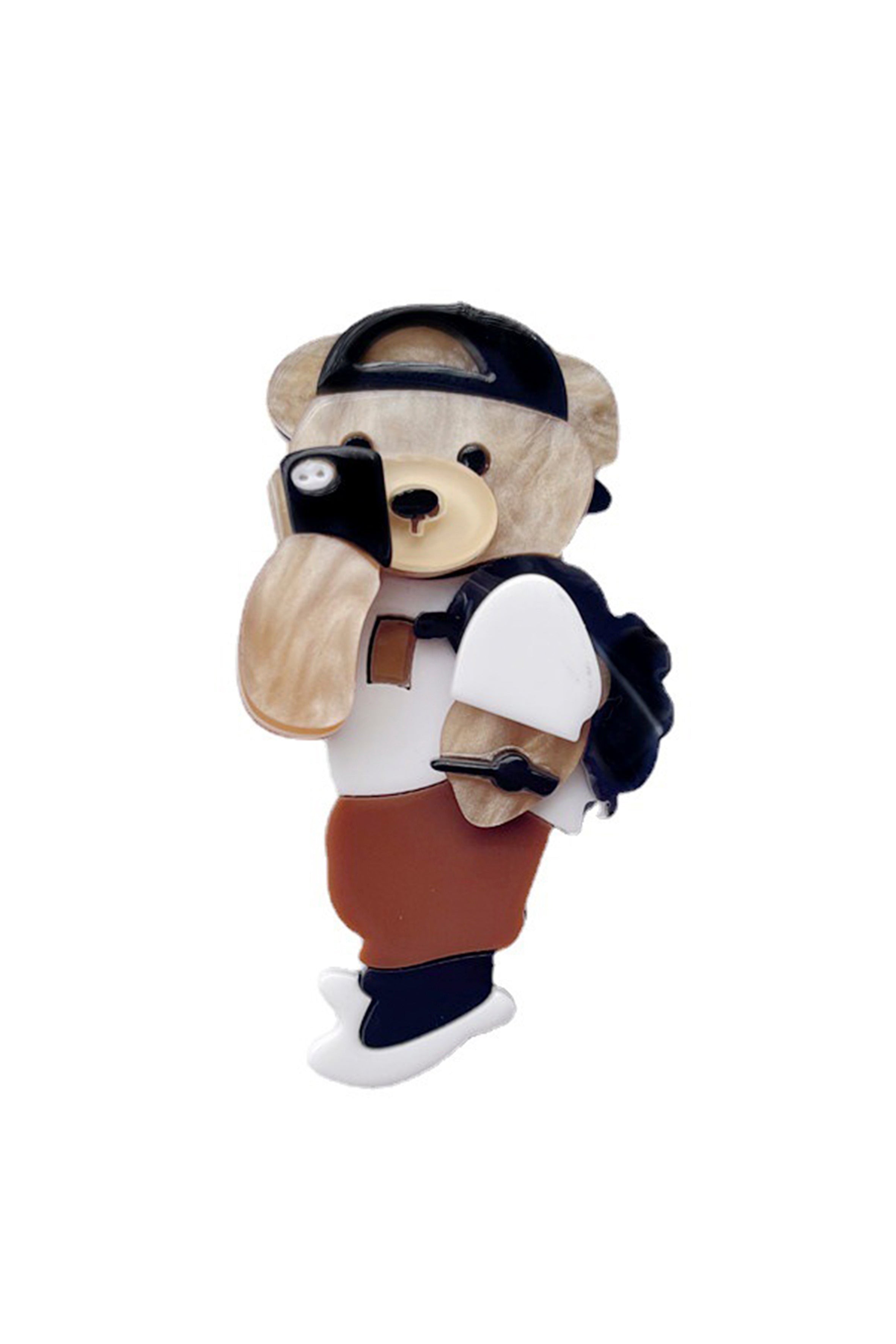 Teddy Bear Acrylic Brooch PA4265