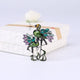 Broche de diamantes de imitación con forma de flamenco PA4283