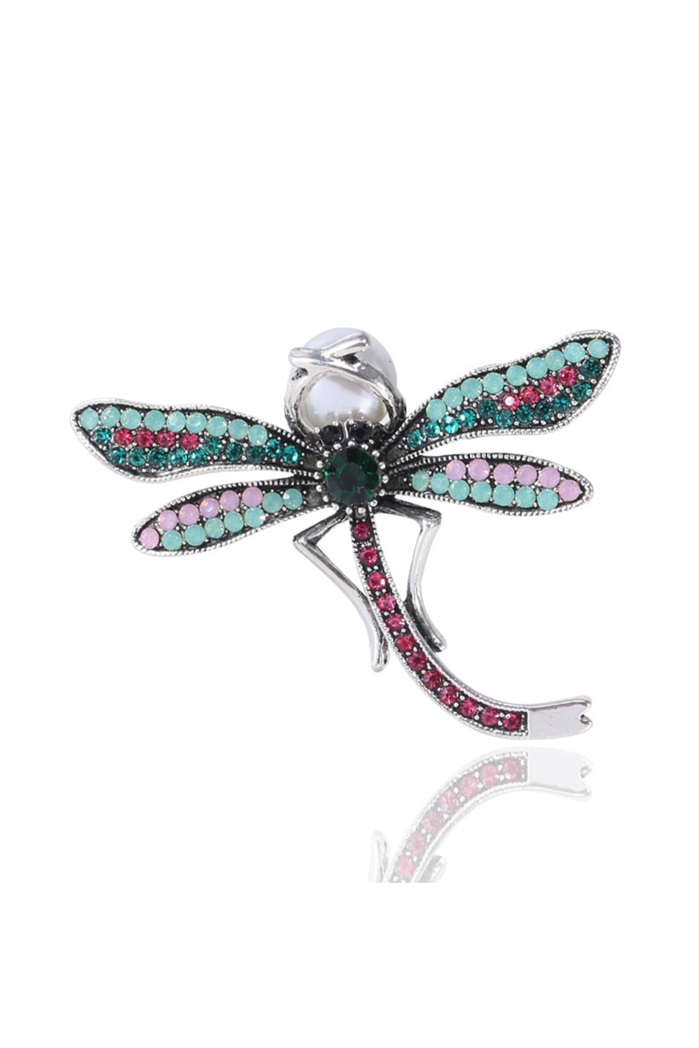 Multicolor Dragonfly Brooch PA4324