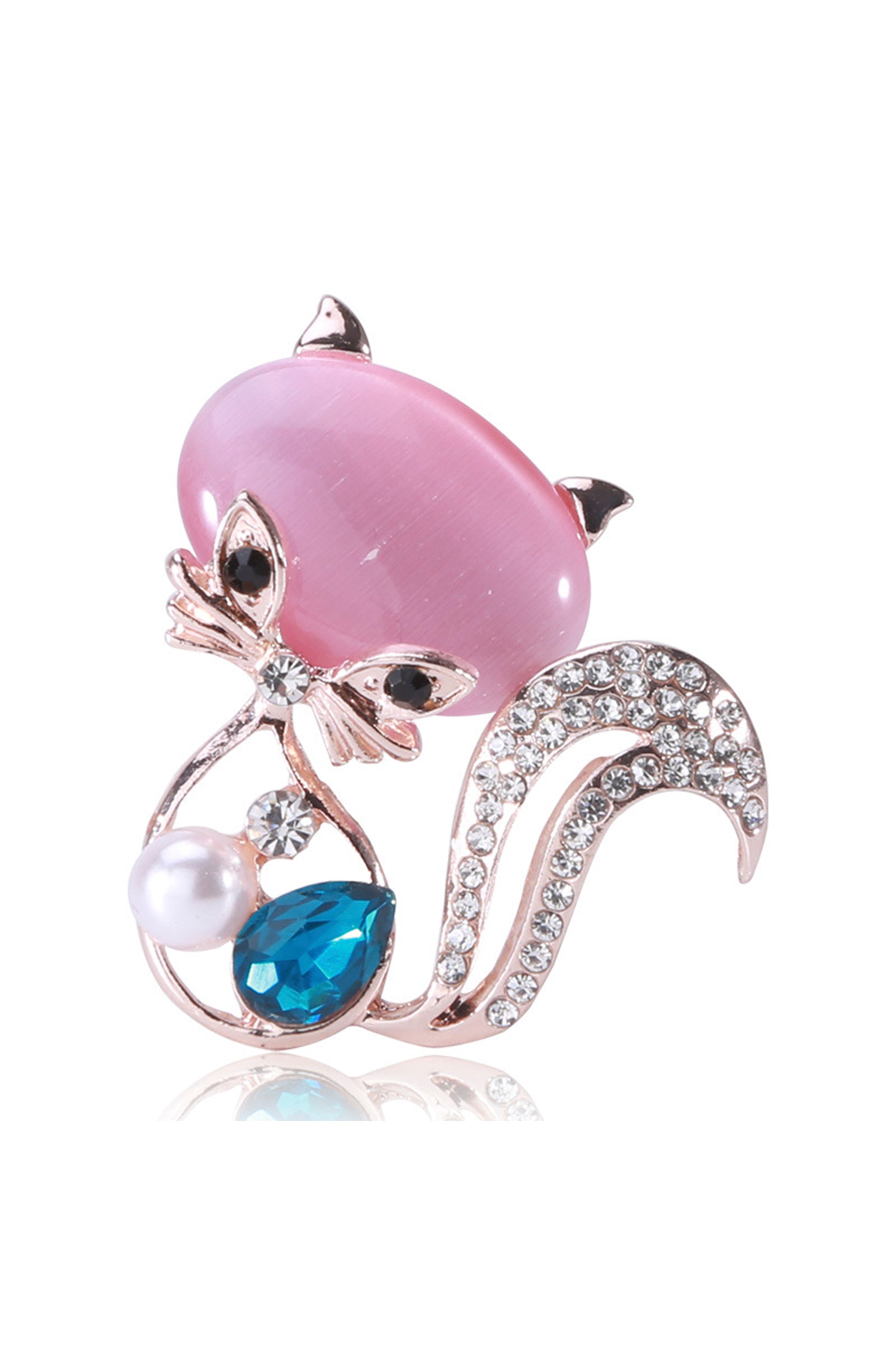 Fox Rhinestone Pin PA4325