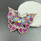 Broche de mariposa con diamantes de imitación PA4433
