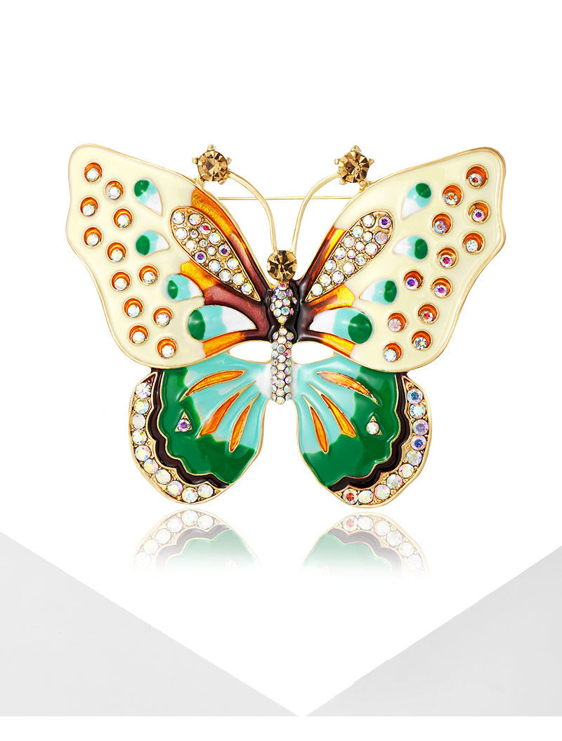 Butterfly Rhinestone Brooch PA4571