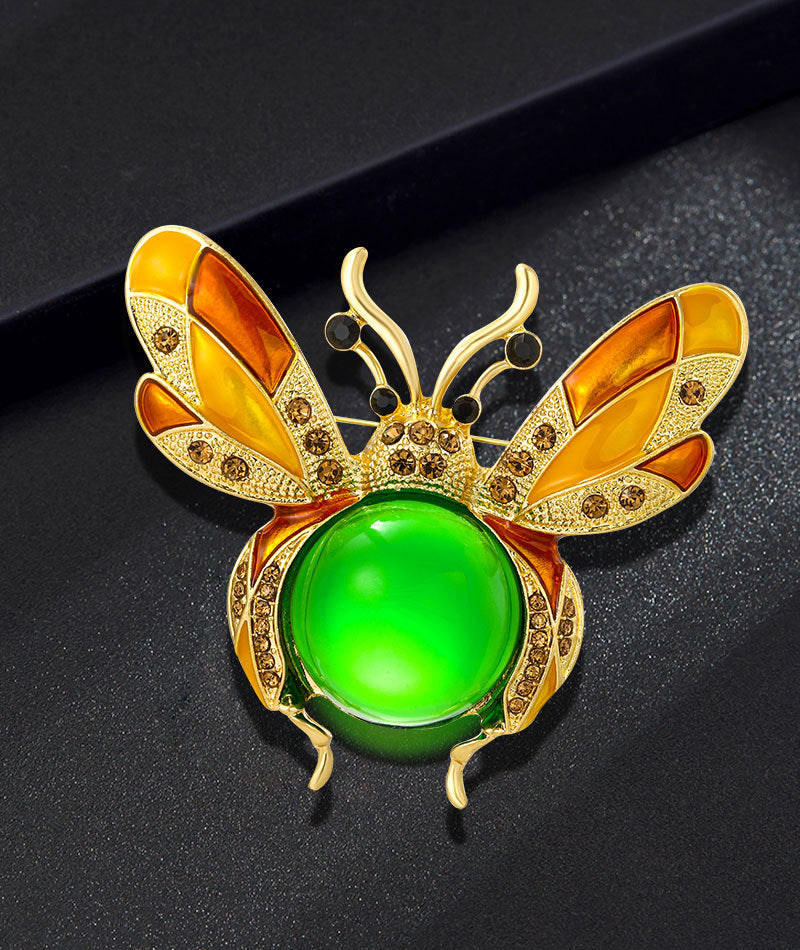 Bee Rhinestone Brooch PA4576