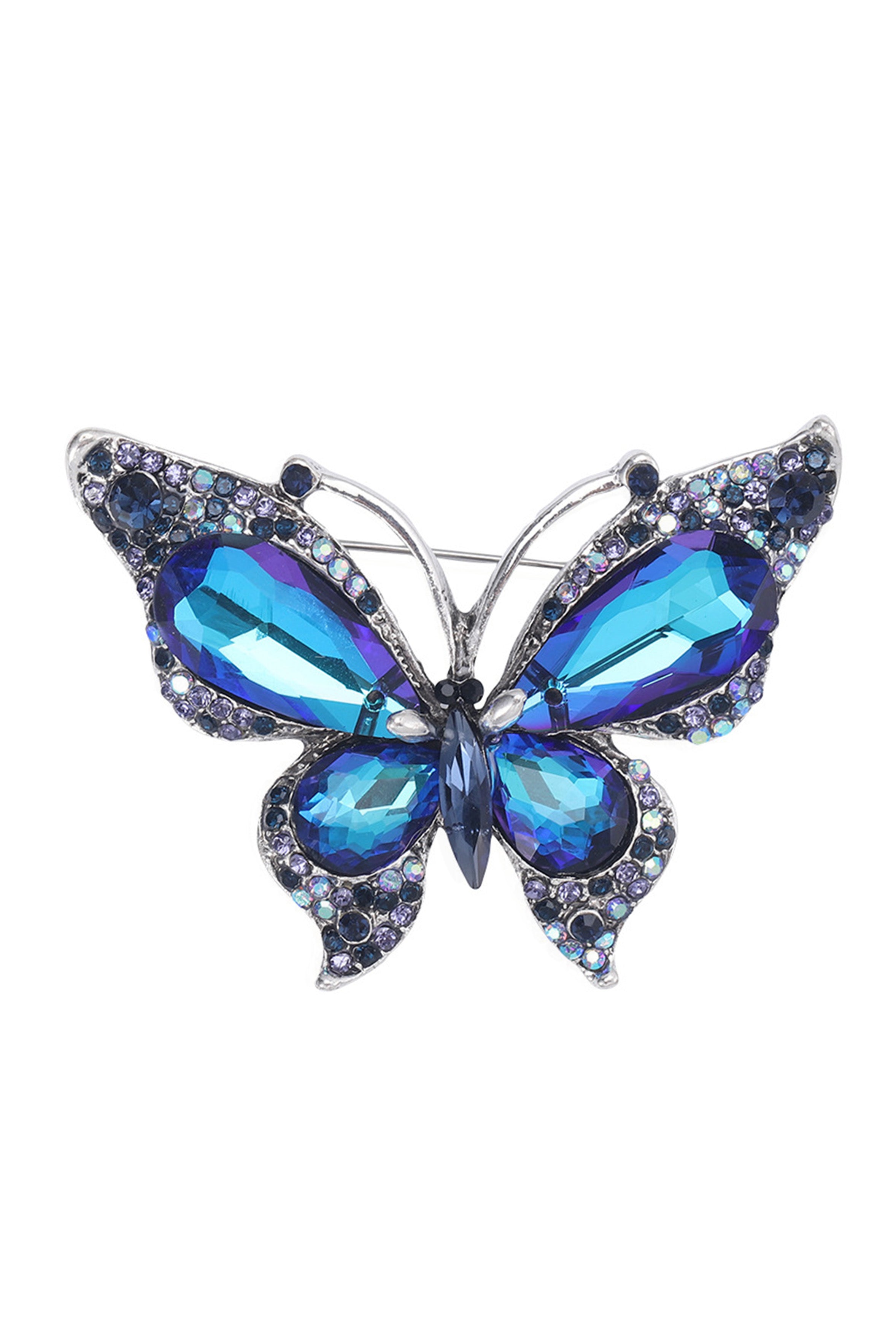 Butterfly Alloy Rhinestone Brooch PA4591