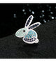 Broche de diamantes de imitación de conejito PA4616 