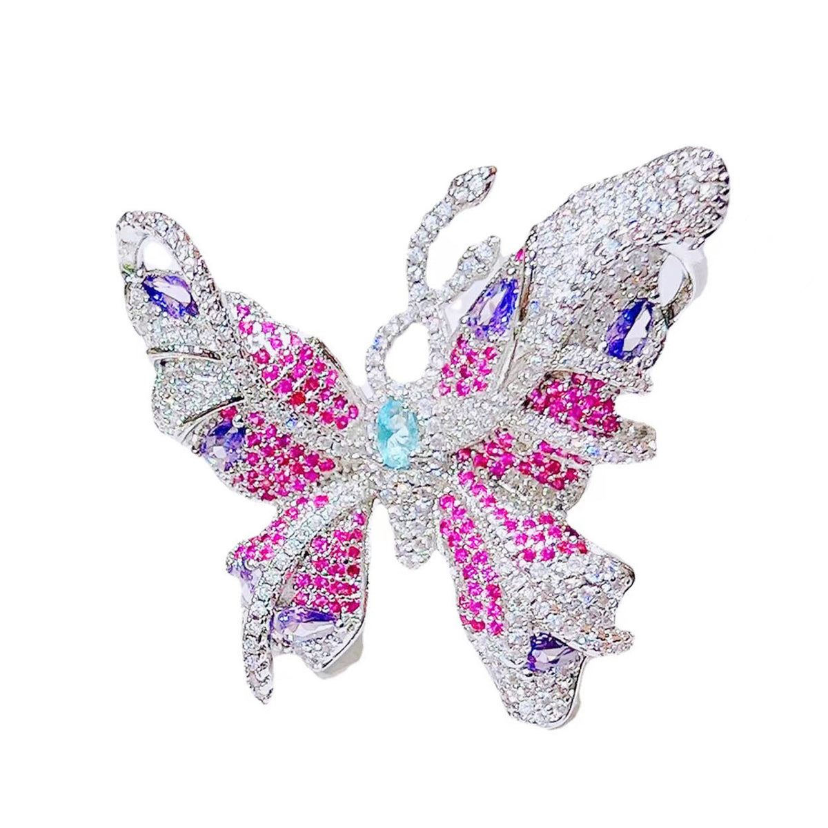 Butterfly Cubic Zirconia Brooch PA4631 – Ole