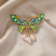 Butterfly Rhinestone Brooch PA4649
