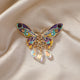 Butterfly Rhinestone Brooch PA4649