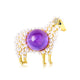 Broche de aleación con forma de perla de oveja PA4721