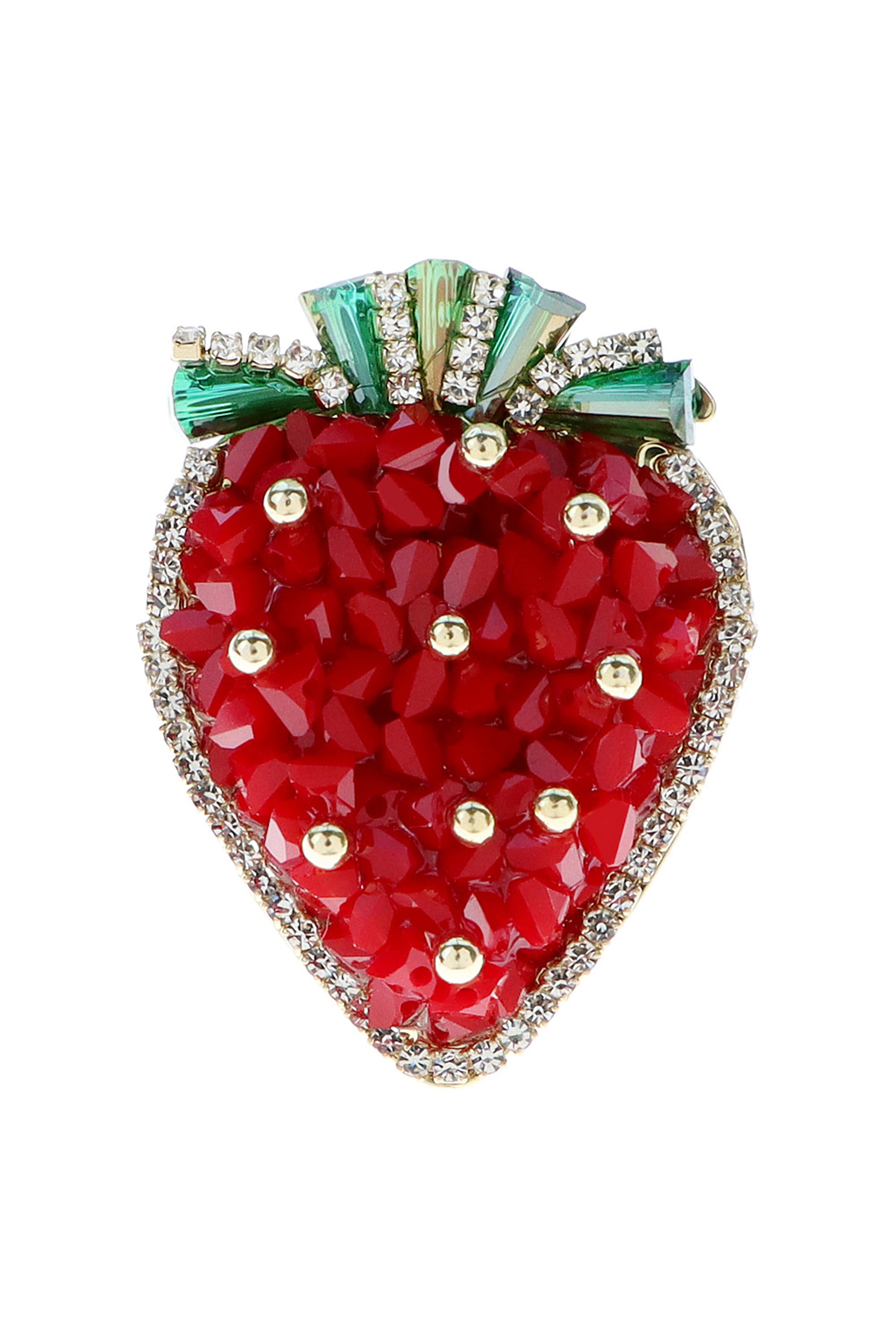 Strawberry Rhinestone Pin PA4759