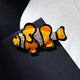 Broche de diamantes de imitación con forma de pez Nemo PA4794