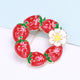 Broche de aleación con forma de corona de fresas PA4800