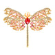 Pin de circonita cúbica con forma de libélula PA4806
