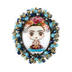 Random Frida Seed Bead Braided Pin PA4975