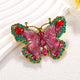 Broche de mariposa con diamantes de imitación PA4990