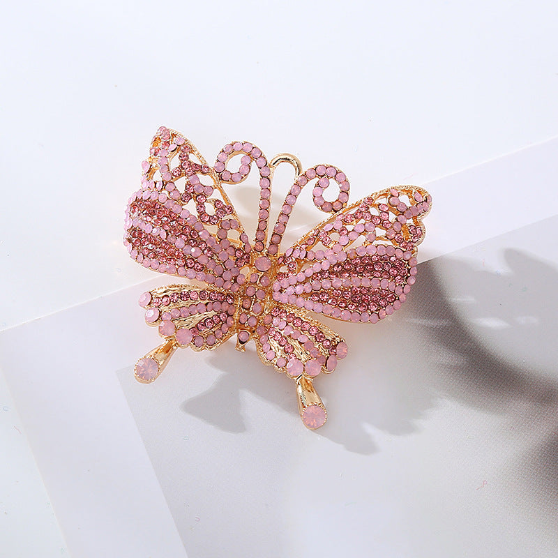 Butterfly Rhinestone Brooch PA5005 Ole