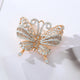 Broche de mariposa con diamantes de imitación PA5005