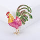 Broche de aleación de esmalte con forma de gallo PA5079 