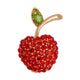 Broche de cereza con diamantes de imitación PA5105 