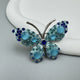 Broche de mariposa con diamantes de imitación PA5110 