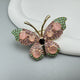 Broche de mariposa con diamantes de imitación PA5110 