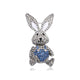 Bunny Rhinestone Brooch PA5145