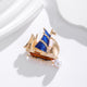 Broche de aleación con forma de velero y perlas PA5217 